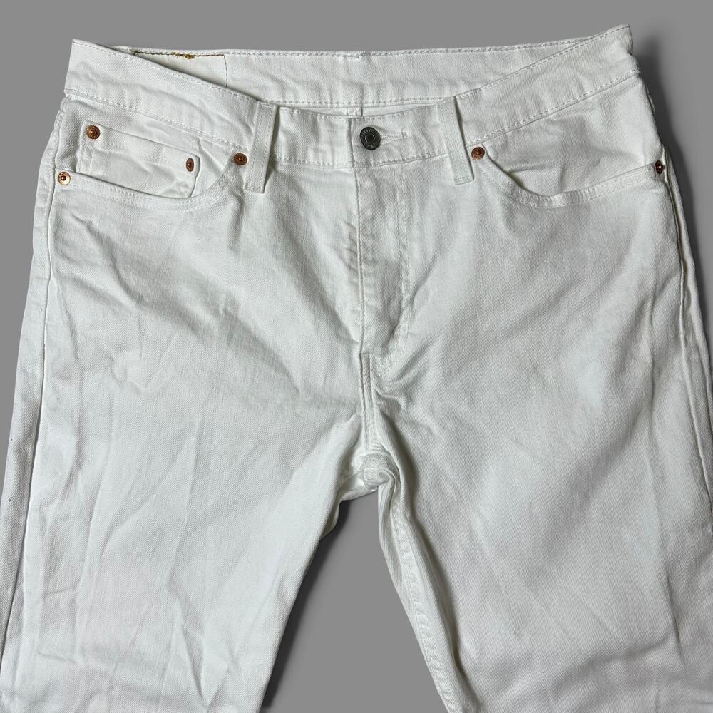 Levi's 511 Slim Jeans Mens Size 34x34 White Denim Straight Stretch NWT - Picture 2 of 7